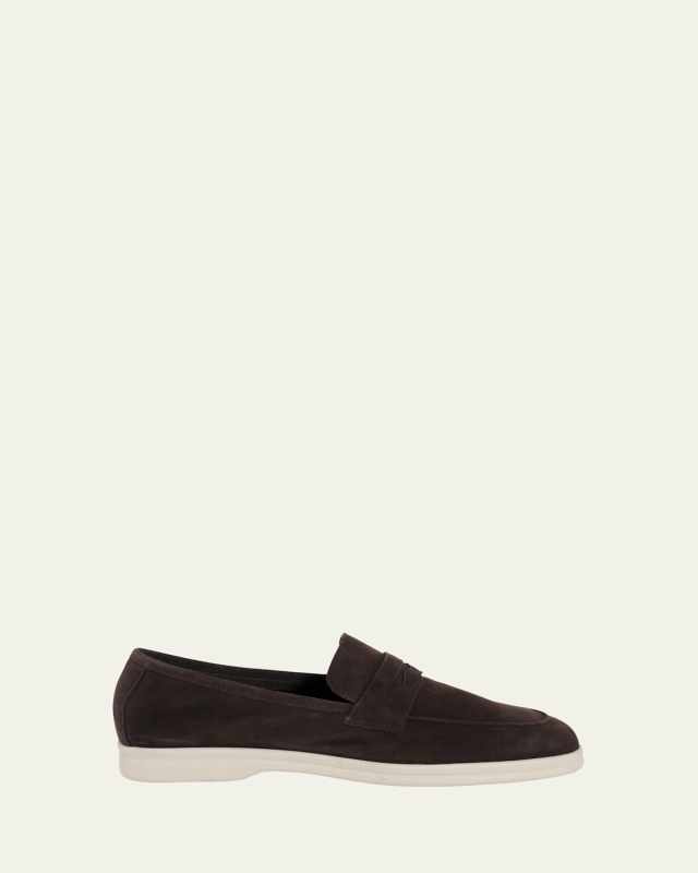 Essenziale Suede Penny Loafers